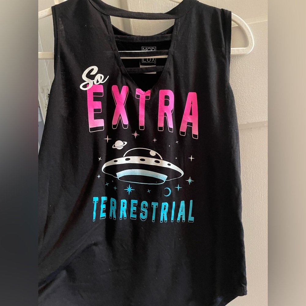 Extra Terrestrial alien tank top